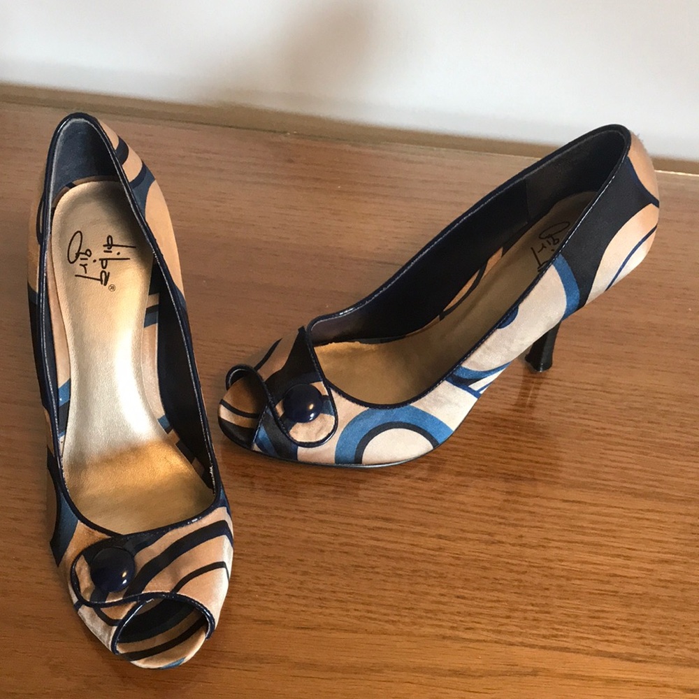 Diba Girl peep toe heels